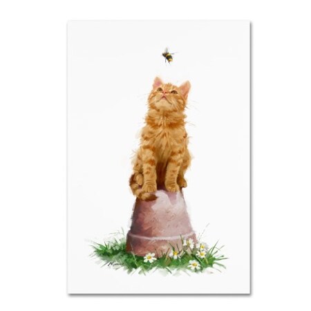 Trademark Fine Art The Macneil Studio 'Cat With Bee' Canvas Art, 12x19 ALI8646-C1219GG